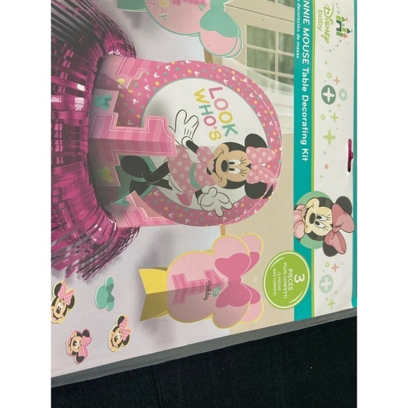 Disney Minnie Mouse Table‎ Decorating Kit Lot of 4 Birthday Party Decorations - Picture 7 of 9